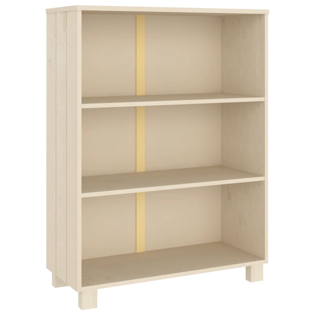 Kirjahylly hunajanruskea 85x35x112 cm täysi mänty - Sisustajankoti.fi