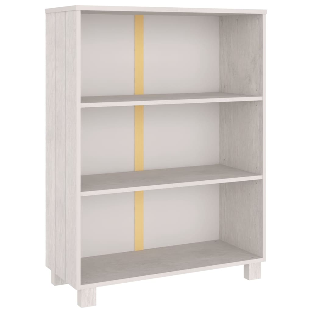 Kirjahylly valkoinen 85x35x112 cm täysi mänty - Sisustajankoti.fi