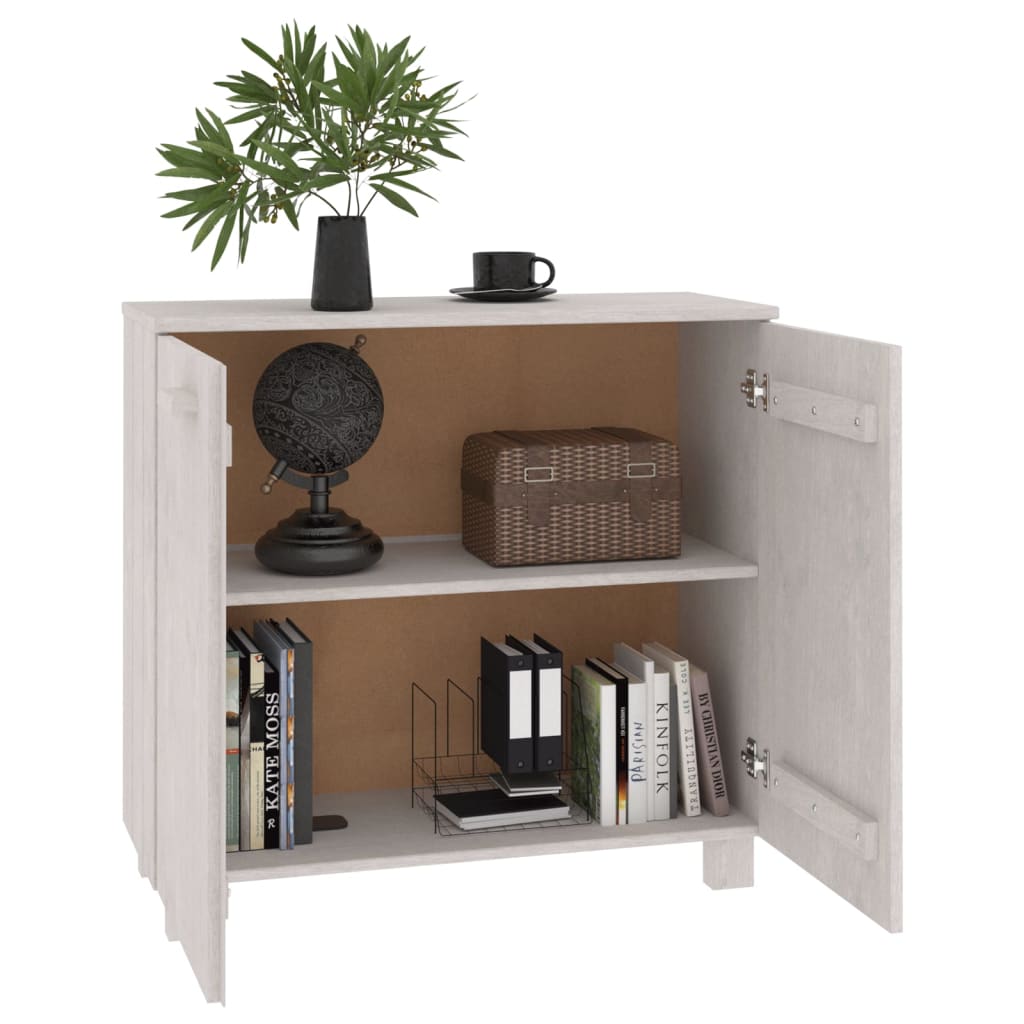 Sivupöytä HAMAR valkoinen 85x35x80 cm täysi mänty - Sisustajankoti.fi