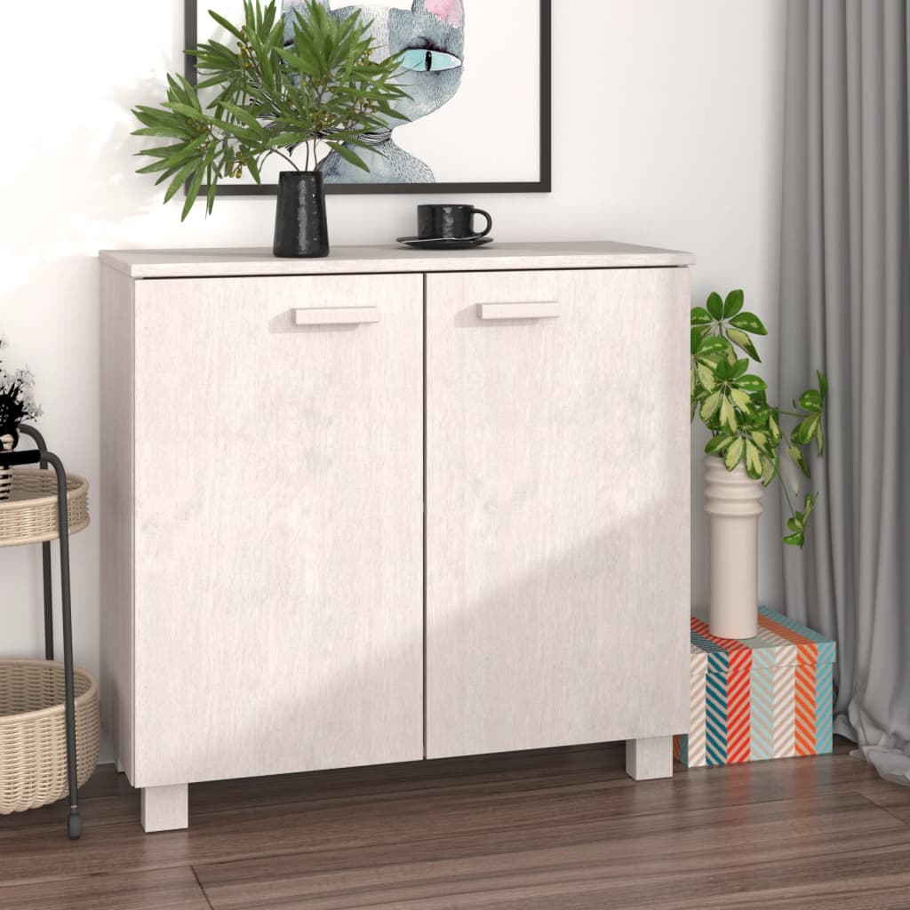Sivupöytä HAMAR valkoinen 85x35x80 cm täysi mänty - Sisustajankoti.fi