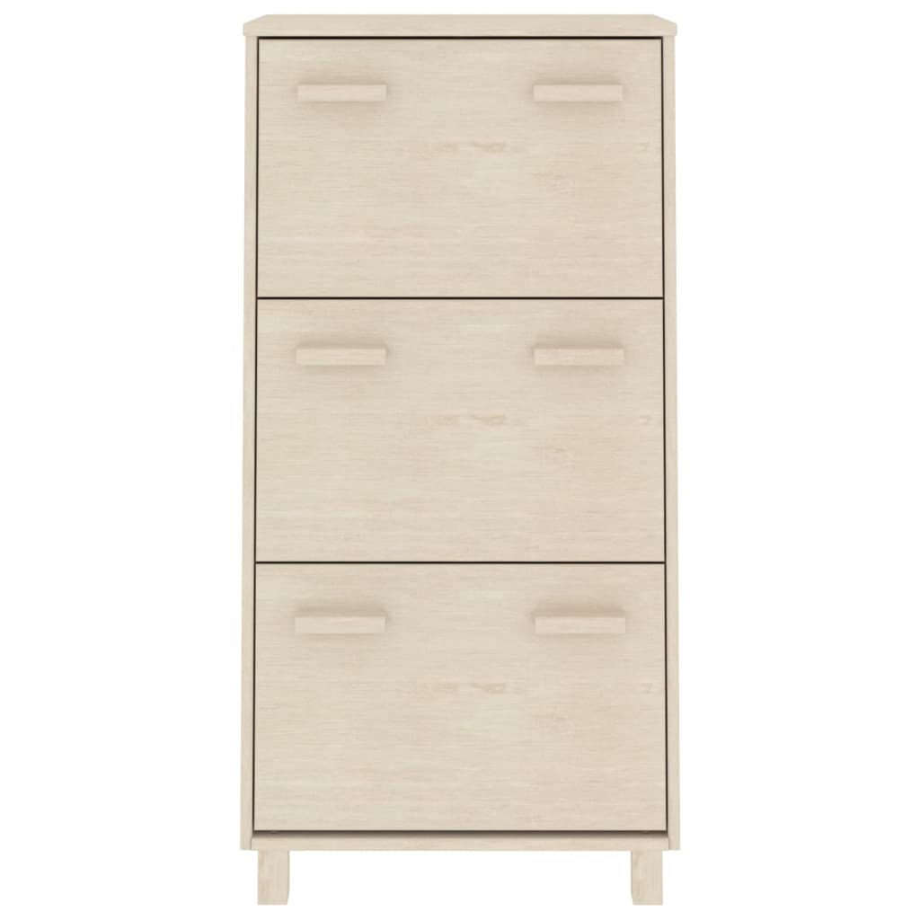 Kenkäkaappi HAMAR hunajanruskea 59,5x35x117 cm täysi mänty - Sisustajankoti.fi