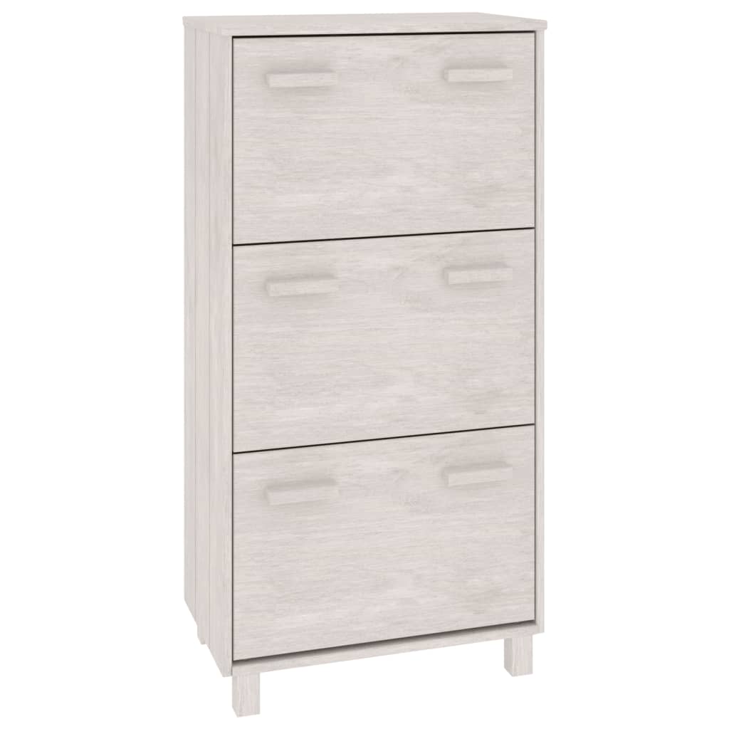 Kenkäkaappi HAMAR valkoinen 59,5x35x117 cm täysi mänty - Sisustajankoti.fi