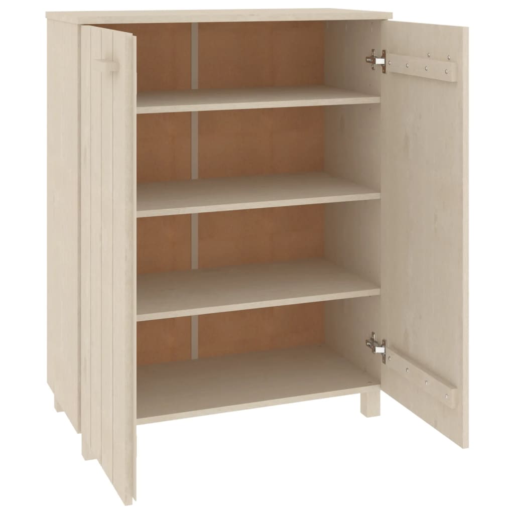 Kenkäkaappi HAMAR hunajanruskea 85x40x108 cm täysi mänty - Sisustajankoti.fi