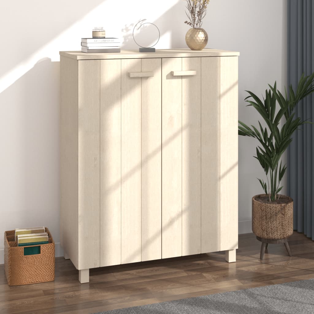 Kenkäkaappi HAMAR hunajanruskea 85x40x108 cm täysi mänty - Sisustajankoti.fi