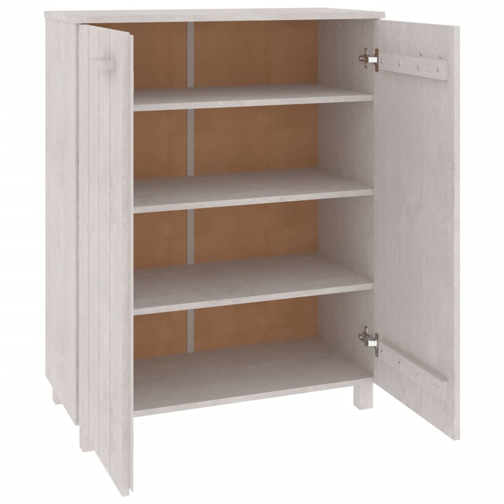 Kenkäkaappi HAMAR valkoinen 85x40x108 cm täysi mänty - Sisustajankoti.fi