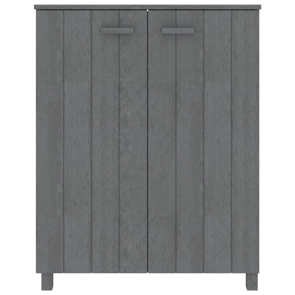 Kenkäkaappi HAMAR tummanharmaa 85x40x108 cm täysi mänty - Sisustajankoti.fi