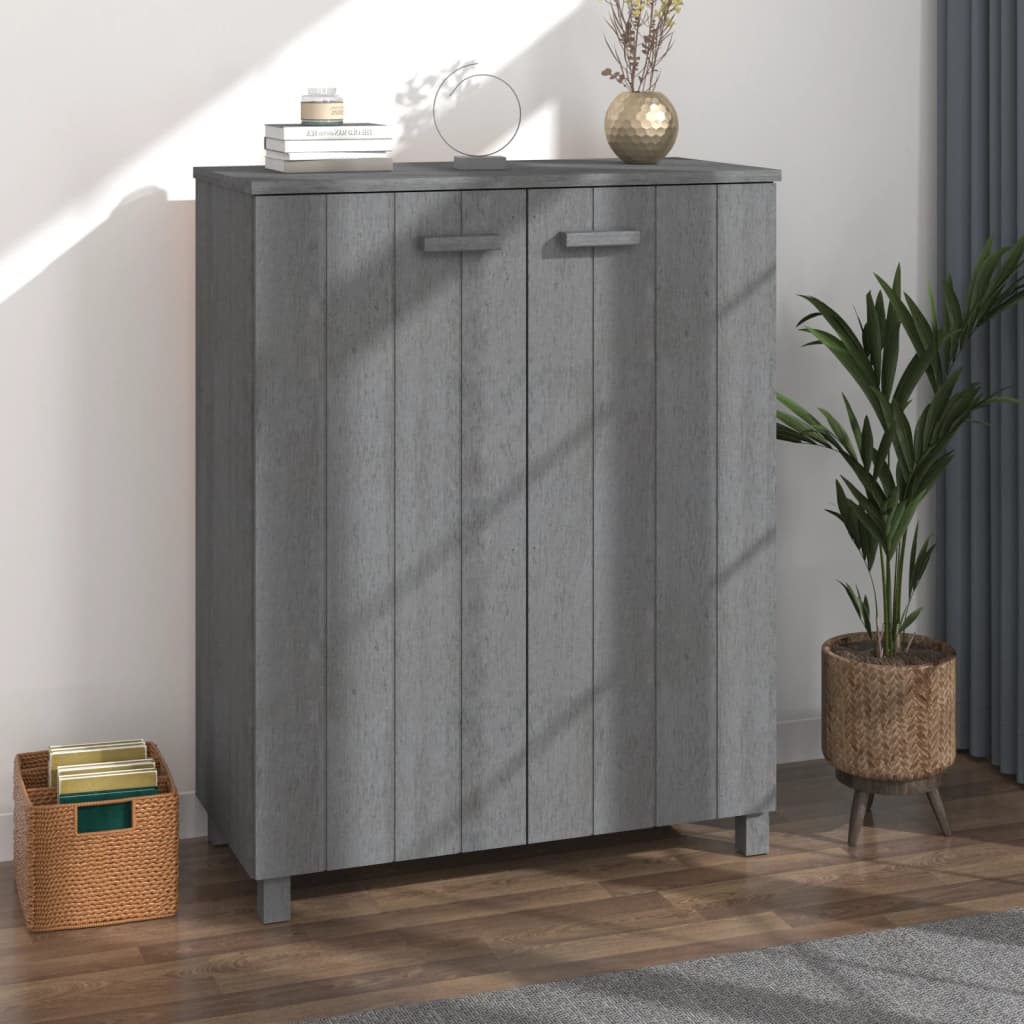 Kenkäkaappi HAMAR tummanharmaa 85x40x108 cm täysi mänty - Sisustajankoti.fi