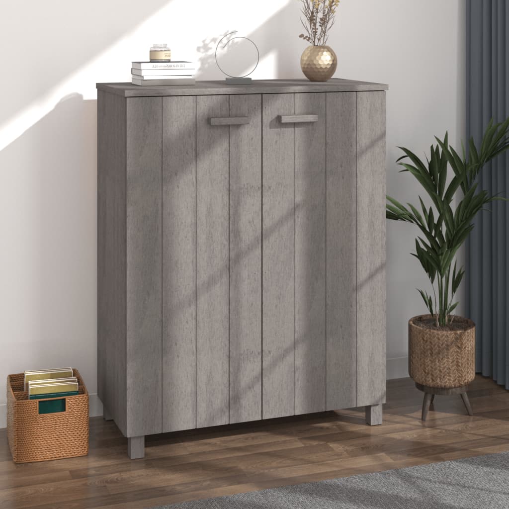 Kenkäkaappi HAMAR vaaleanharmaa 85x40x108 cm täysi mänty - Sisustajankoti.fi