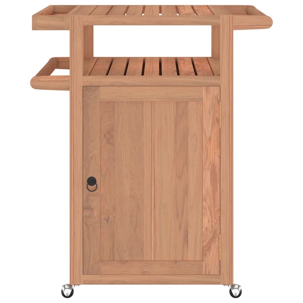Baarivaunu 70x50x90 cm täysi tiikki - Sisustajankoti.fi