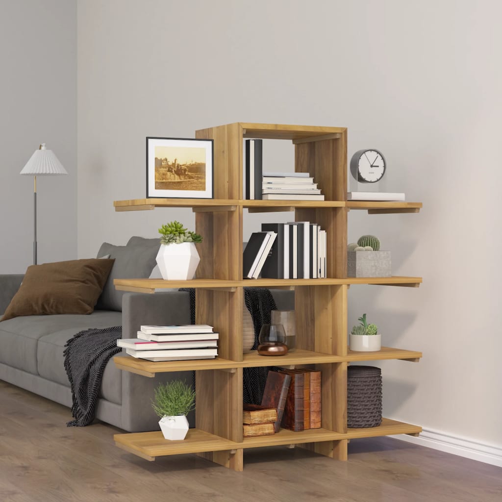 Kirjahylly 100x30x120 cm täysi tiikki - Sisustajankoti.fi