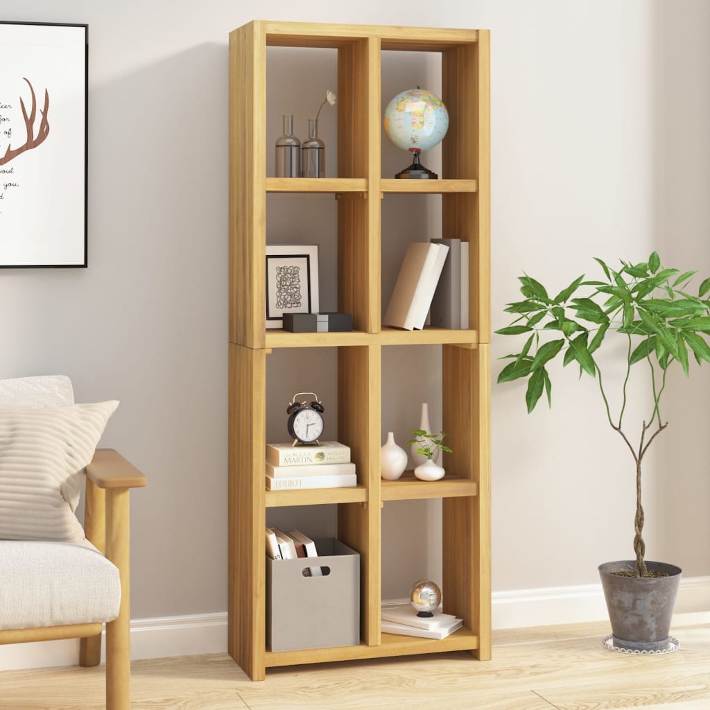 Kirjahylly 70x30x180 cm täysi tiikki - Sisustajankoti.fi