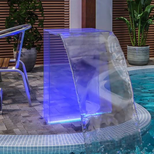 Uima-altaan suihkulähde RGB LED-valot, liitinsarja akryyli 51cm - Sisustajankoti.fi
