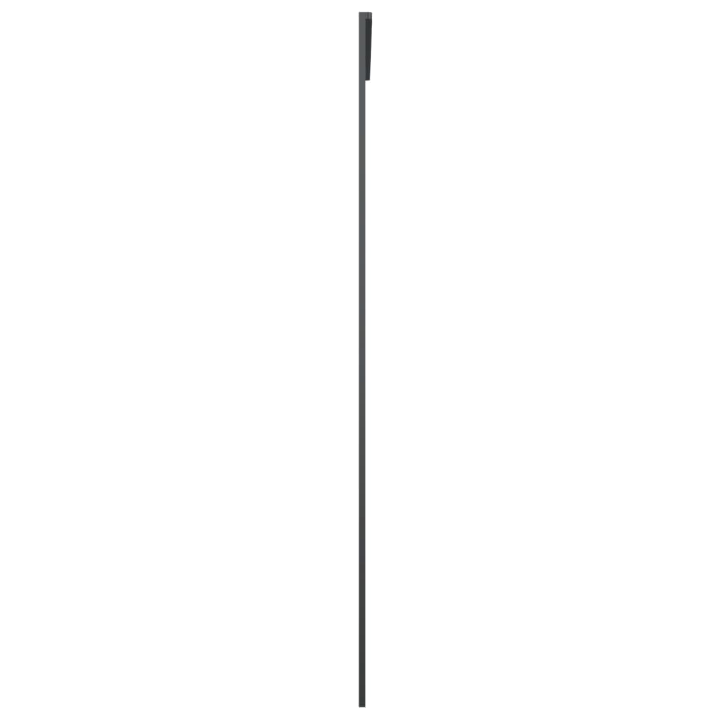 Liukuovi ESG-huurrelasi ja alumiini 102,5x205 cm musta - Sisustajankoti.fi