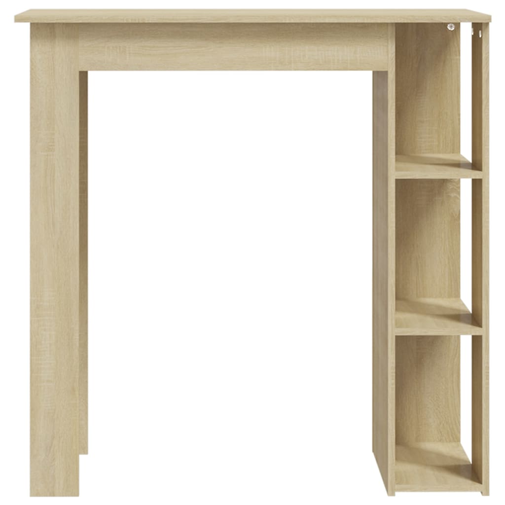 Baaripöytä hyllyllä Sonoma-tammi 102x50x103,5 cm lastulevy - Sisustajankoti.fi