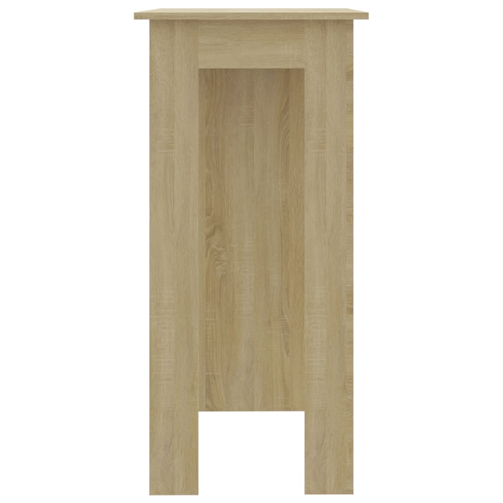 Baaripöytä hyllyllä Sonoma-tammi 102x50x103,5 cm lastulevy - Sisustajankoti.fi