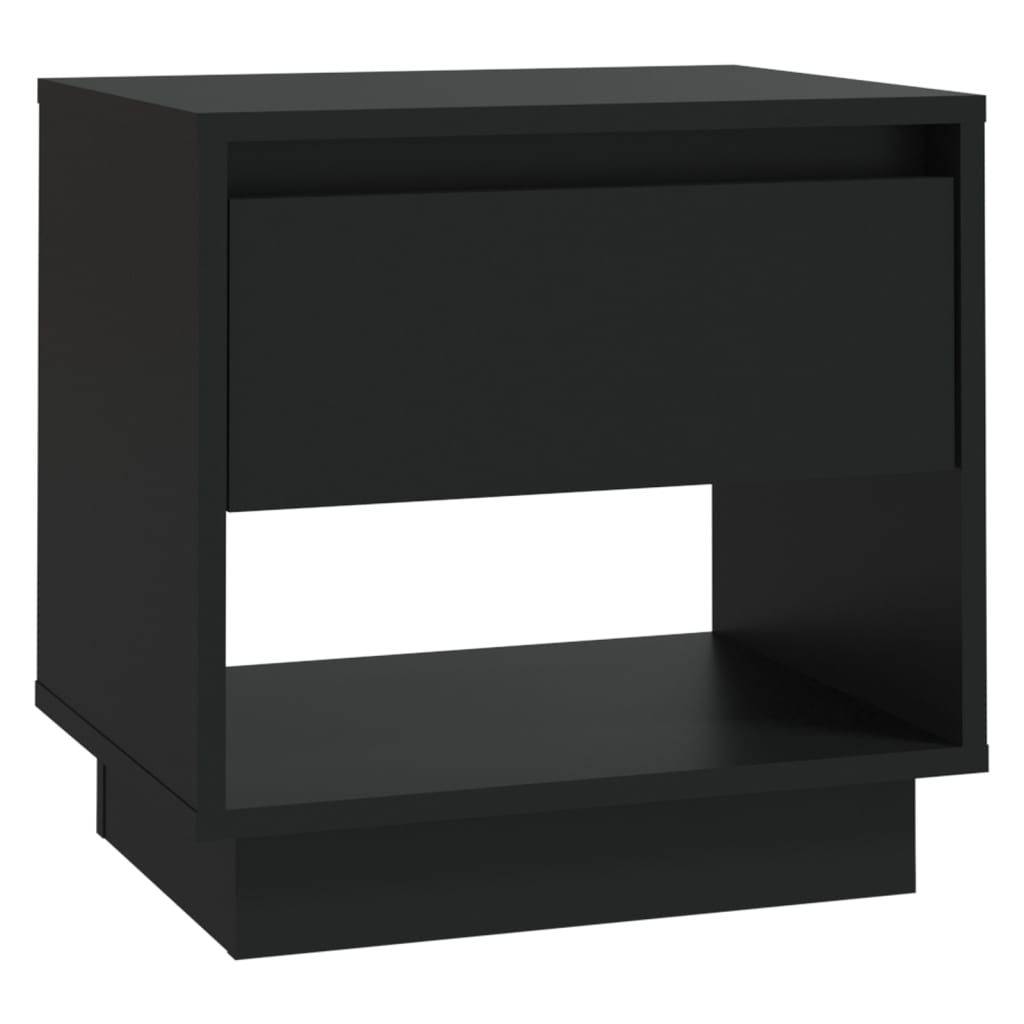 Yöpöydät 2 kpl musta 45x34x44 cm lastulevy - Sisustajankoti.fi
