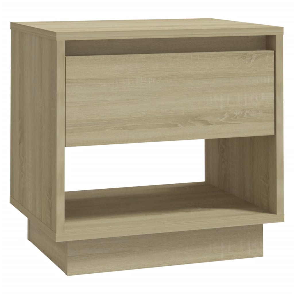 Yöpöydät 2 kpl Sonoma-tammi 45x34x44 cm lastulevy - Sisustajankoti.fi