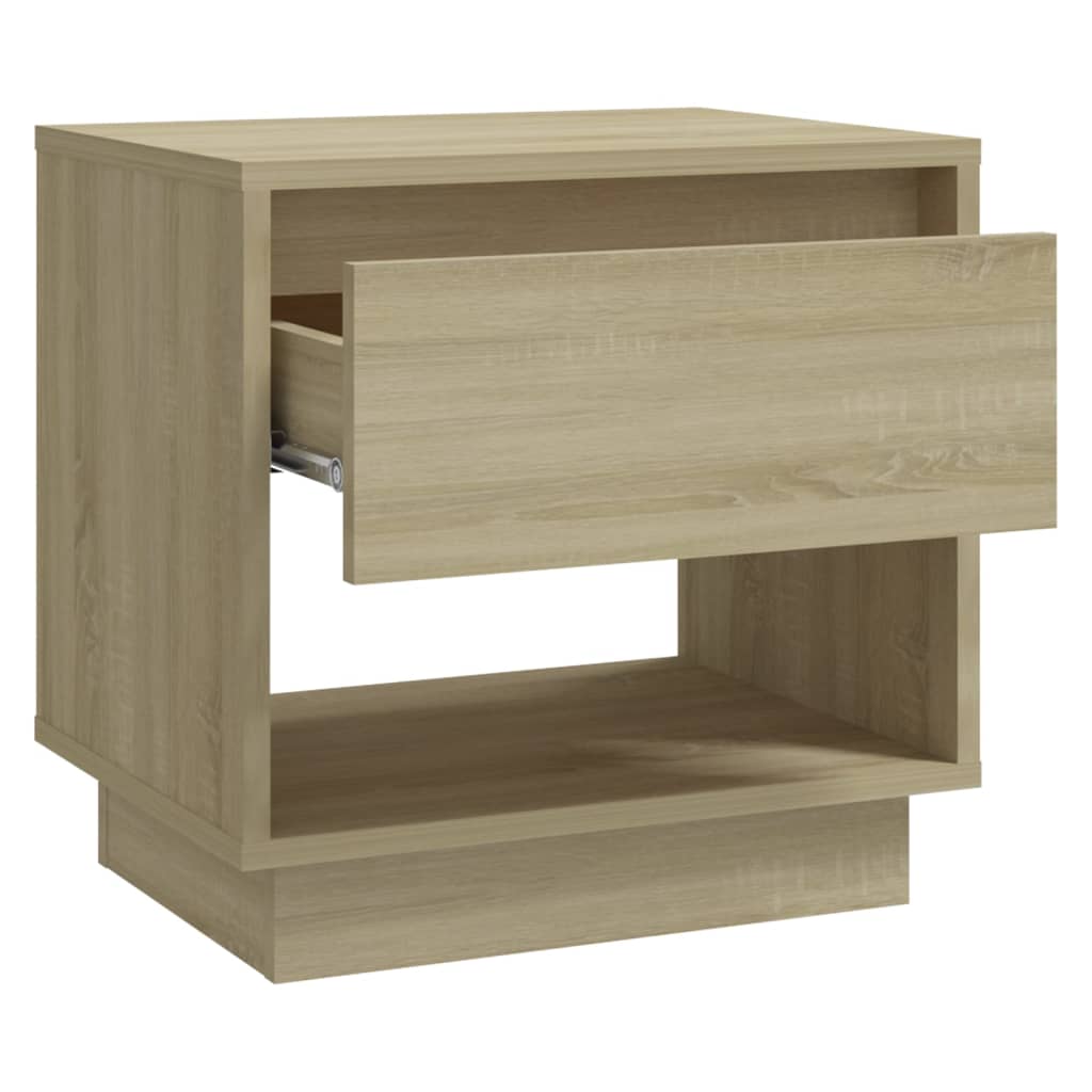 Yöpöydät 2 kpl Sonoma-tammi 45x34x44 cm lastulevy - Sisustajankoti.fi