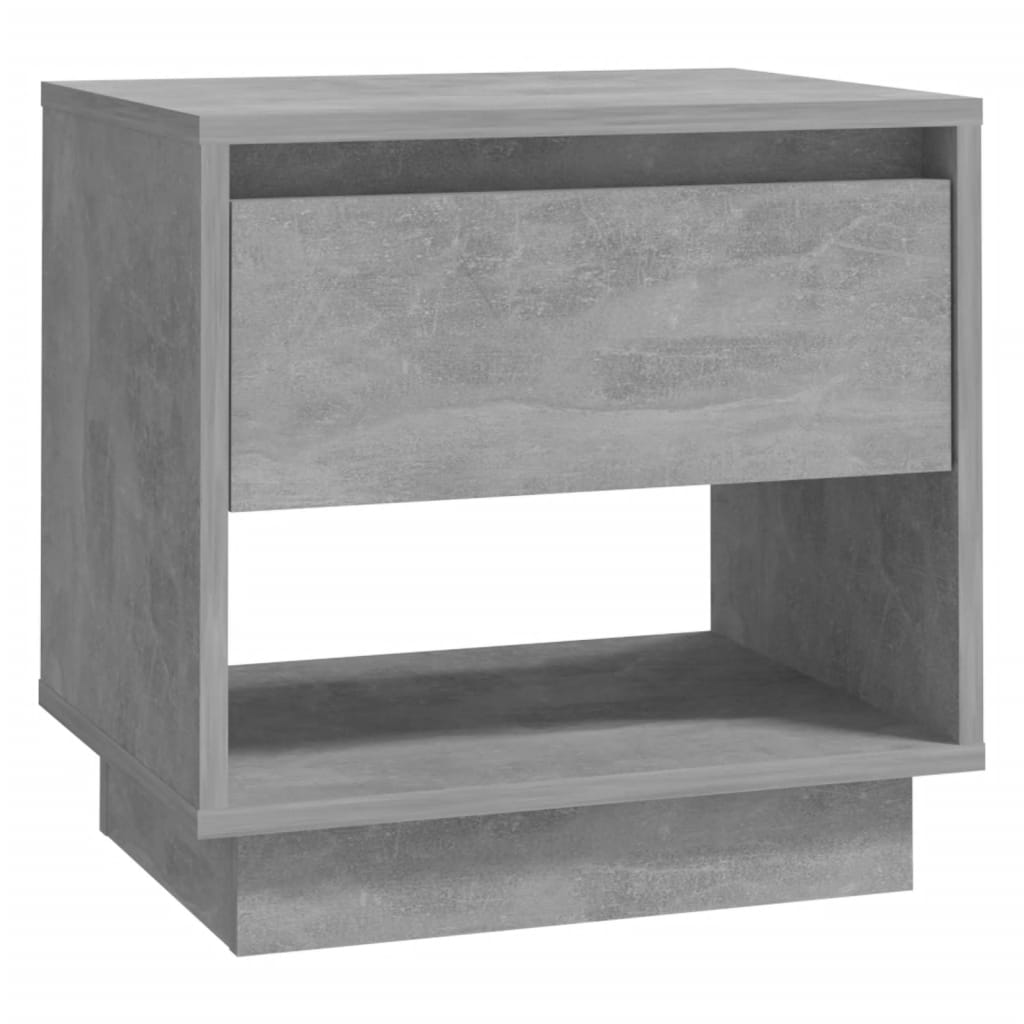 Yöpöydät 2 kpl betoninharmaa 45x34x44 cm lastulevy - Sisustajankoti.fi