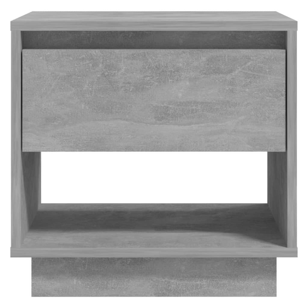 Yöpöydät 2 kpl betoninharmaa 45x34x44 cm lastulevy - Sisustajankoti.fi