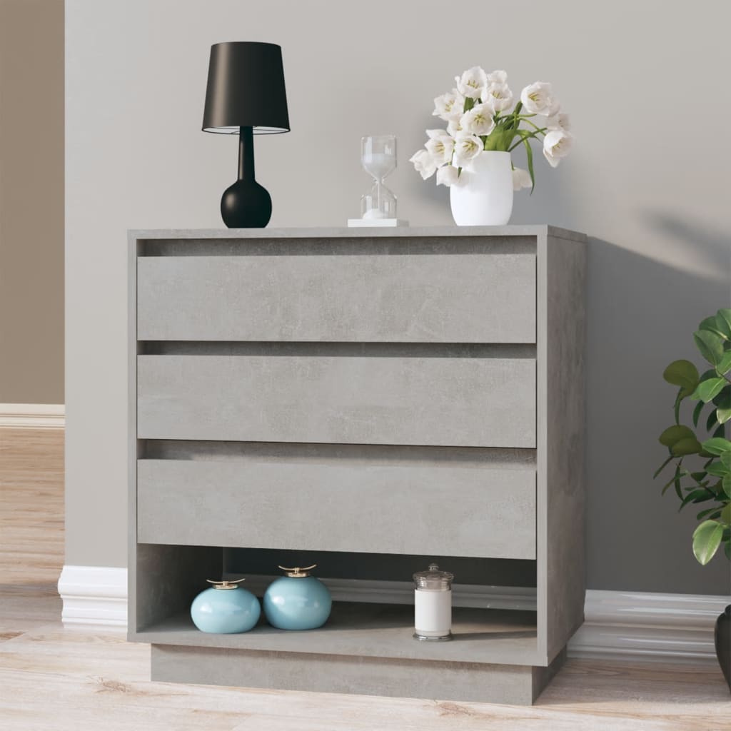 Senkki betoninharmaa 70x41x75 cm lastulevy - Sisustajankoti.fi