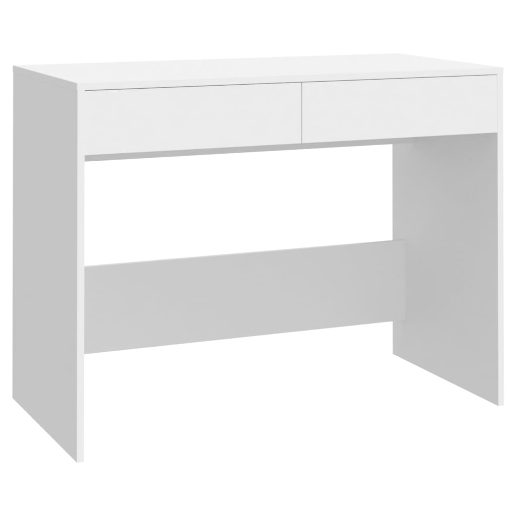 Työpöytä valkoinen 101x50x76,5 cm lastulevy - Sisustajankoti.fi