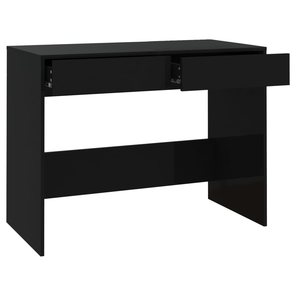 Työpöytä musta 101x50x76,5 cm lastulevy - Sisustajankoti.fi