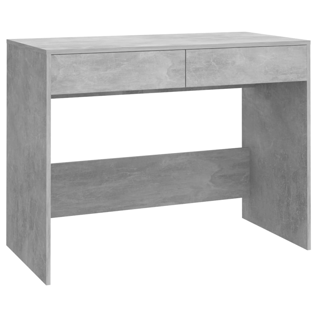 Työpöytä betoninharmaa 101x50x76,5 cm lastulevy - Sisustajankoti.fi