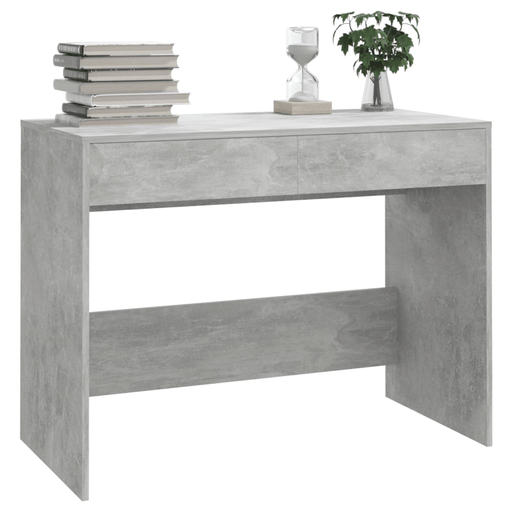 Työpöytä betoninharmaa 101x50x76,5 cm lastulevy - Sisustajankoti.fi