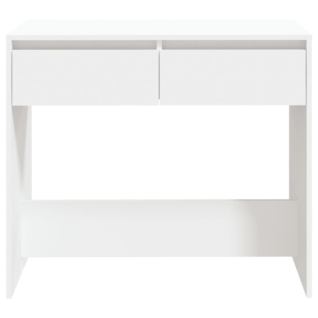 Konsolipöytä valkoinen 89x41x76,5 cm teräs - Sisustajankoti.fi