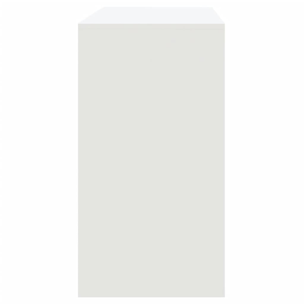 Konsolipöytä valkoinen 89x41x76,5 cm teräs - Sisustajankoti.fi