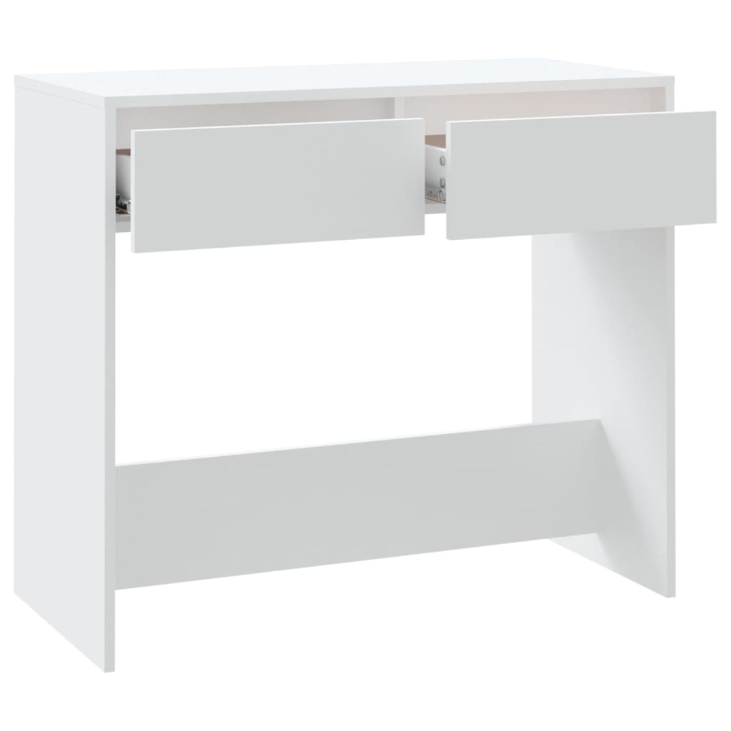 Konsolipöytä valkoinen 89x41x76,5 cm teräs - Sisustajankoti.fi