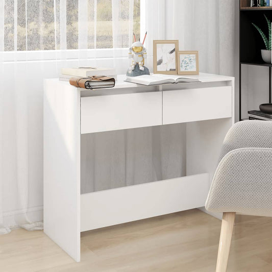 Konsolipöytä valkoinen 89x41x76,5 cm teräs - Sisustajankoti.fi