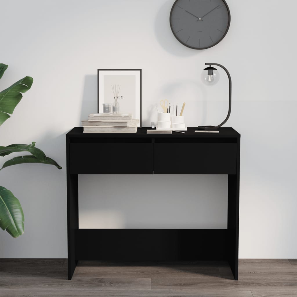 Konsolipöytä musta 89x41x76,5 cm teräs - Sisustajankoti.fi