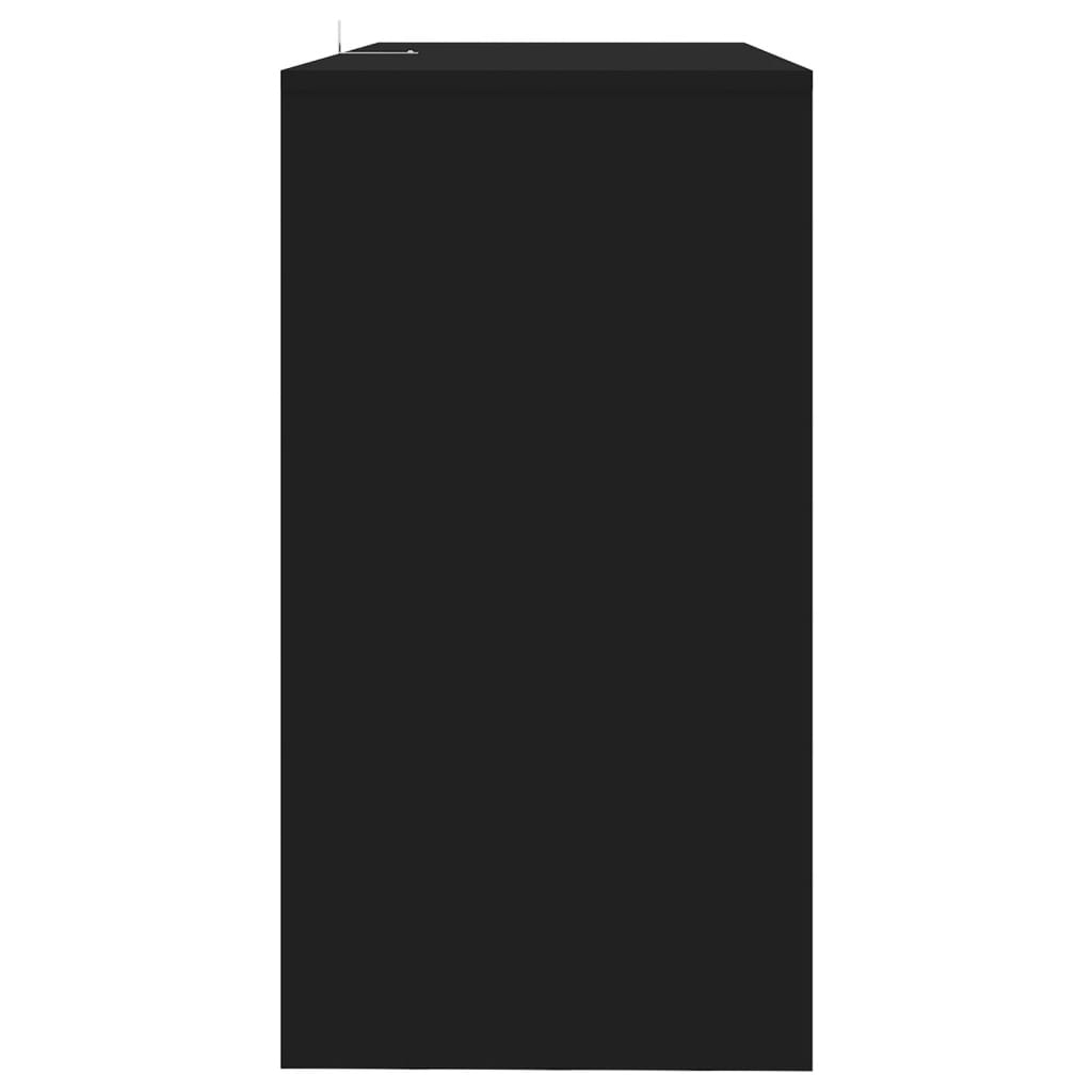 Konsolipöytä musta 89x41x76,5 cm teräs - Sisustajankoti.fi
