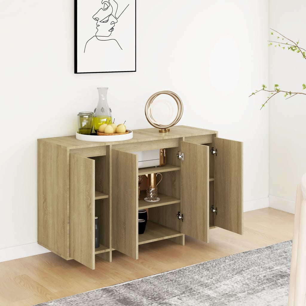 Senkki Sonoma-tammi 120x41x75 cm lastulevy - Sisustajankoti.fi