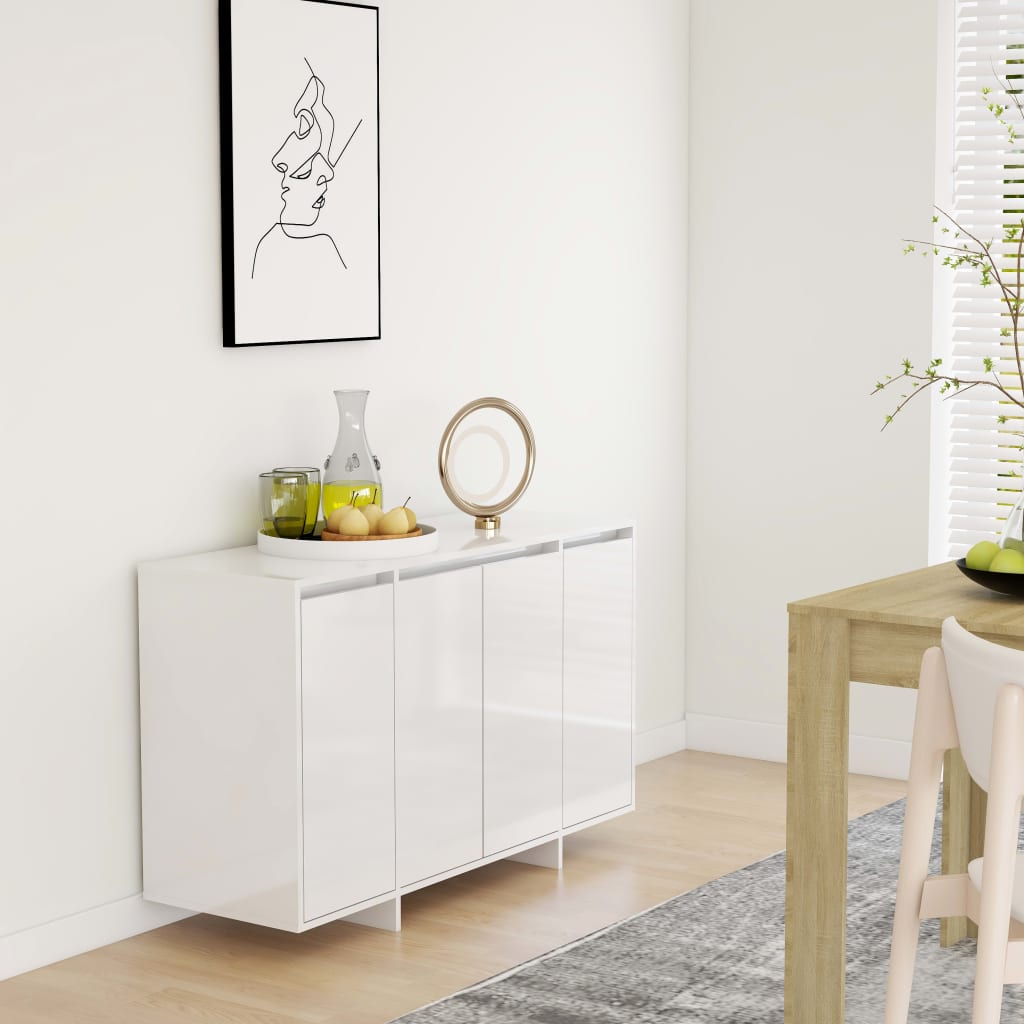 Senkki korkeakiilto valkoinen 120x41x75cm lastulevy - Sisustajankoti.fi