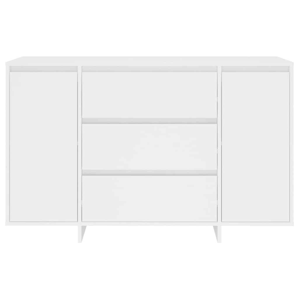 Senkki 3 vetolaatikkoa valkoinen 120x41x75cm lastulevy - Sisustajankoti.fi