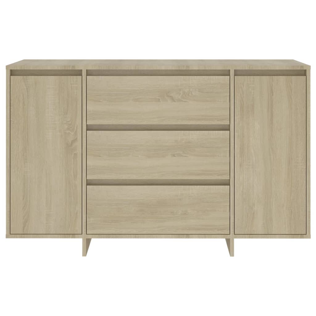 Senkki 3 vetolaatikolla Sonoma-tammi 120x41x75 cm lastulevy - Sisustajankoti.fi