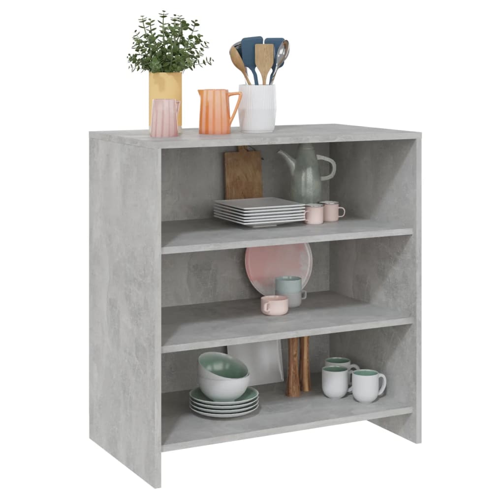 Senkki betoninharmaa 70x40,5x75 cm lastulevy - Sisustajankoti.fi