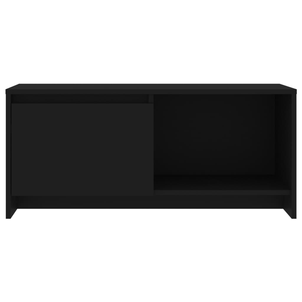 TV-taso musta 90x35x40 cm lastulevy - Sisustajankoti.fi