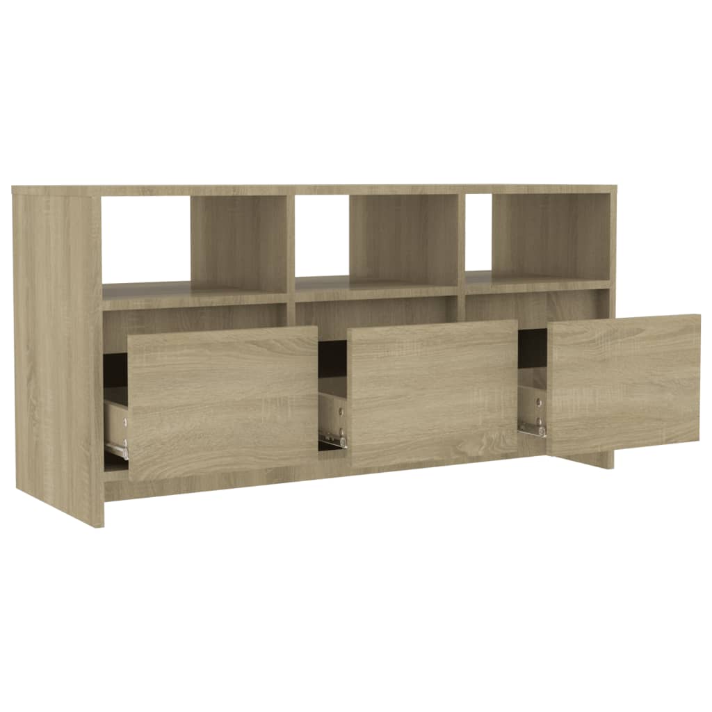 TV-taso Sonoma-tammi 102x37,5x52,5 cm lastulevy - Sisustajankoti.fi
