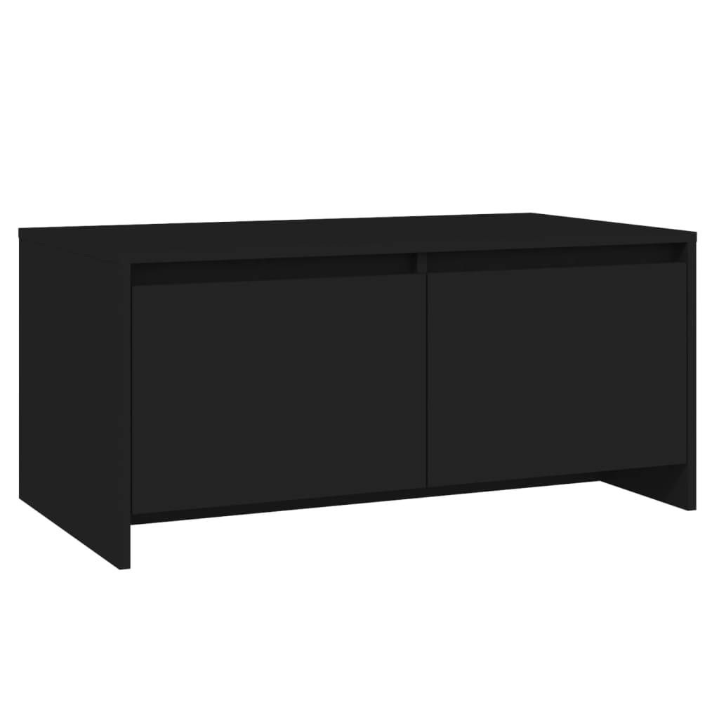 Sohvapöytä musta 90x50x41,5 cm lastulevy - Sisustajankoti.fi