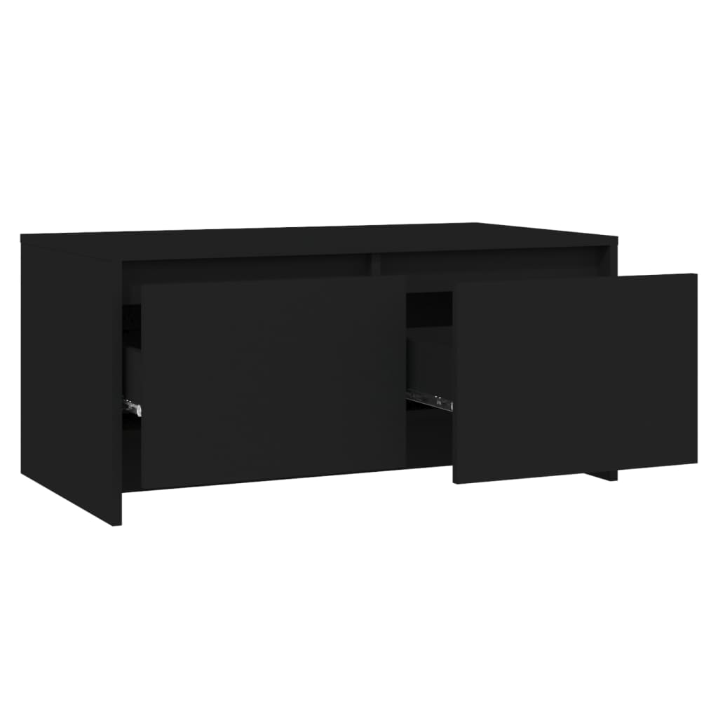 Sohvapöytä musta 90x50x41,5 cm lastulevy - Sisustajankoti.fi
