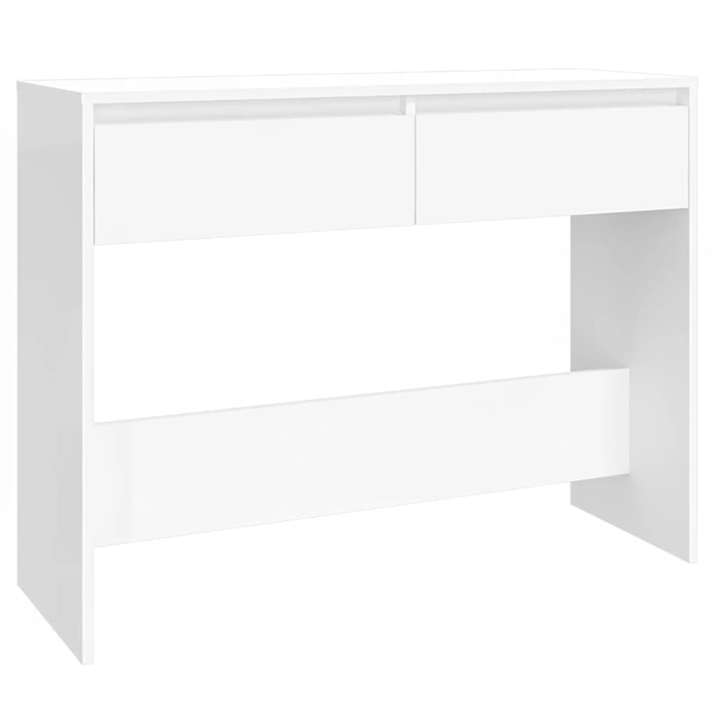 Konsolipöytä valkoinen 100x35x76,5 cm lastulevy - Sisustajankoti.fi