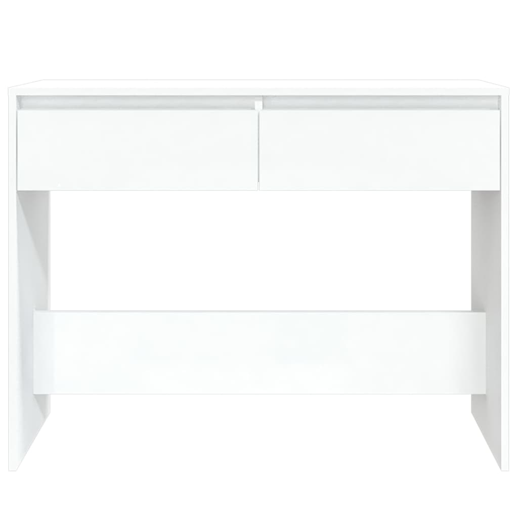 Konsolipöytä valkoinen 100x35x76,5 cm lastulevy - Sisustajankoti.fi