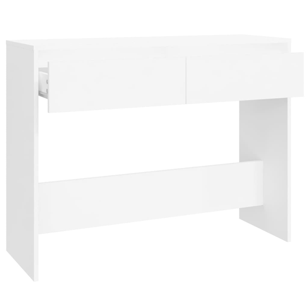 Konsolipöytä valkoinen 100x35x76,5 cm lastulevy - Sisustajankoti.fi