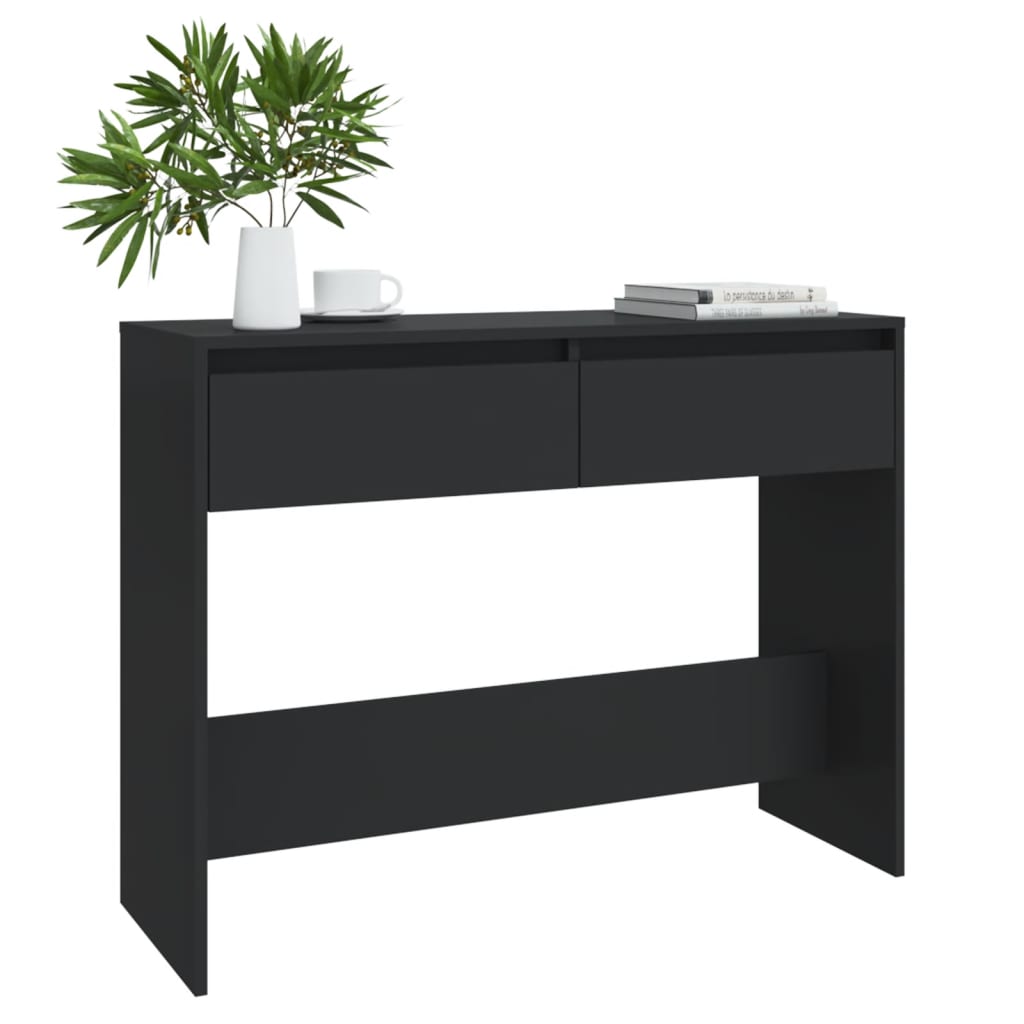 Konsolipöytä musta 100x35x76,5 cm - Sisustajankoti.fi