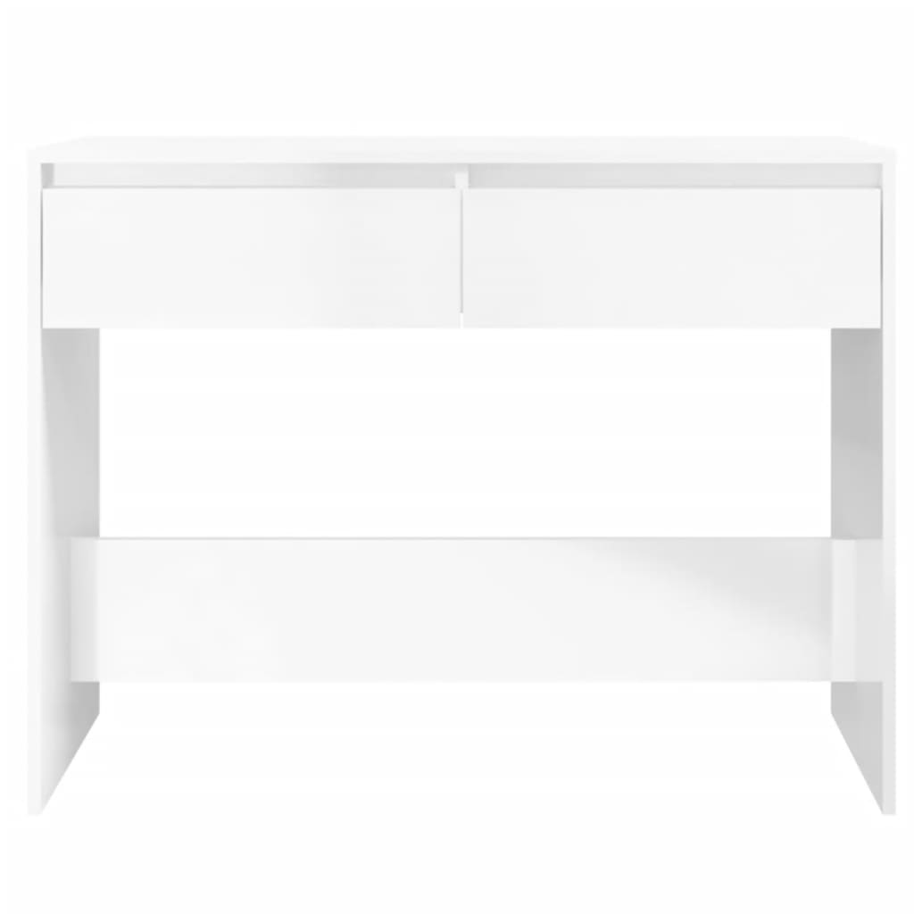 Konsolipöytä korkeakiilto valkoinen 100x35x76,5 cm lastulevy - Sisustajankoti.fi