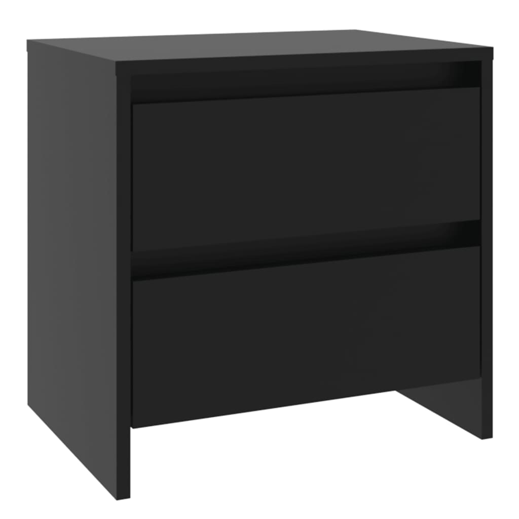 Yöpöydät 2 kpl musta 45x34,5x44,5 cm - Sisustajankoti.fi